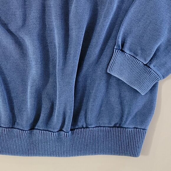 PARADISE COLLECTION 100% Cotton Lightweight Island Wash Crewneck Sweater - Picture 8 of 11